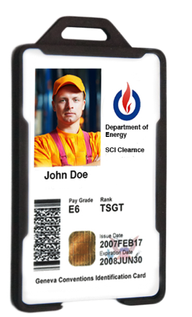 RuBee CAC-holder ID tag